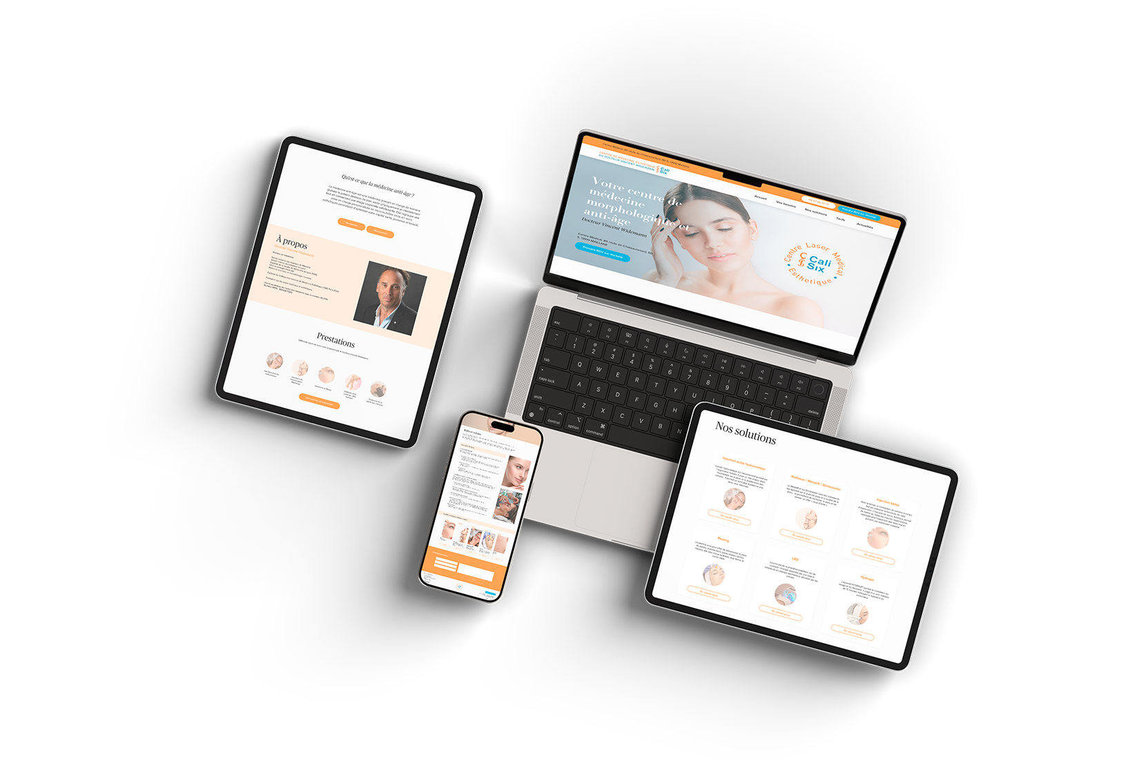 image du mockup du dernier projet cali six